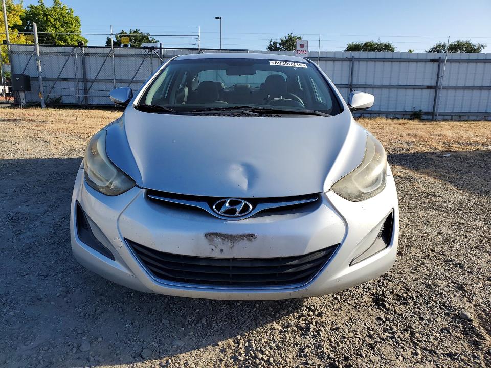 2016 Hyundai Elantra VIN KMHDH4AE8GU491007 COPART salvage auction — REAR END, Ca - Dlr/Dis/Exp Only Salvage Title, sold $1,250 on 2026-07-07 (photo 5)