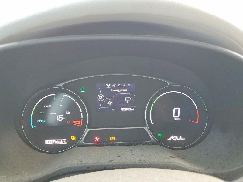 2018 Kia Soul ev + VIN KNDJX3AE7J7032271 COPART salvage auction — FRONT END, Ca - Salvage Certificate, sold $725 on 2026-07-29 (photo 9)