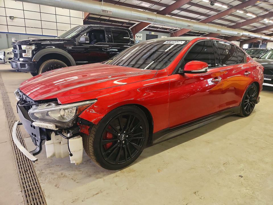 2017 Infiniti Q50 VIN JN1FV7AR0HM871909 COPART salvage auction — FRONT END, Wv - Certificate Of Title (P), sold $5,900 on 2026-07-22 (photo 1)