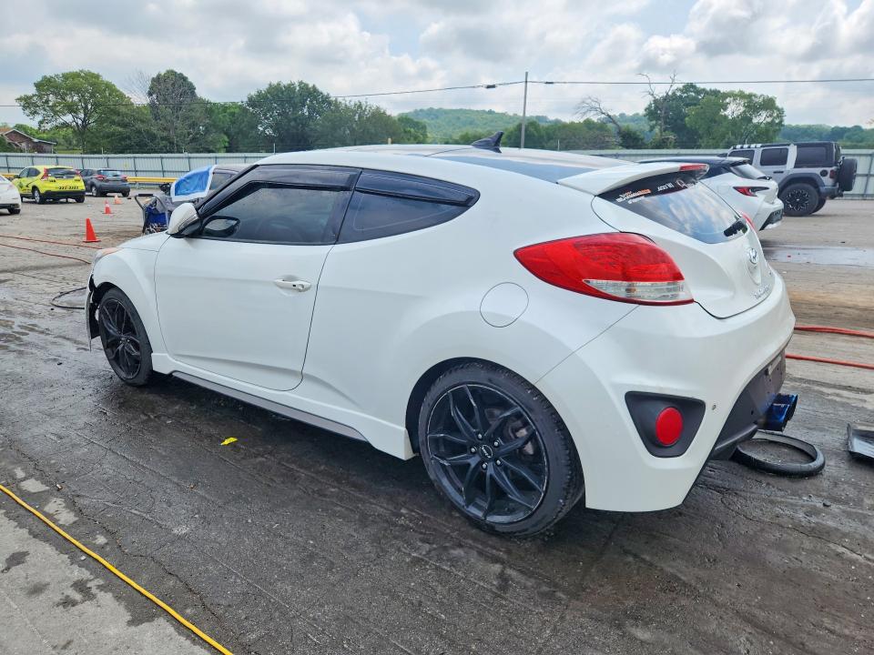 2014 Hyundai Veloster VIN KMHTC6AE4EU188874 COPART salvage auction — FRONT END, Salvage Title, sold $775 on 2026-07-22 (photo 2)