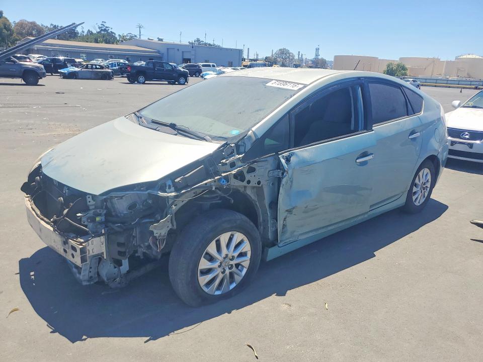 2014 Toyota Prius VIN JTDKN3DP3E3057611 COPART salvage auction — FRONT END, CA - SALVAGE CERTIFICATE, sold $3,900 on 2026-07-27 (photo 1)