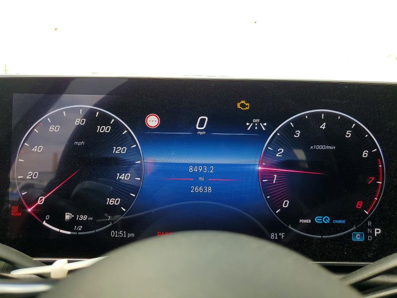 2022 Mercedes-benz S-klasse VIN W1K6G6DB6NA141442 COPART salvage auction — FRONT END, Ca - Salvage Certificate, sold $34,000 on 2026-08-24 (photo 9)