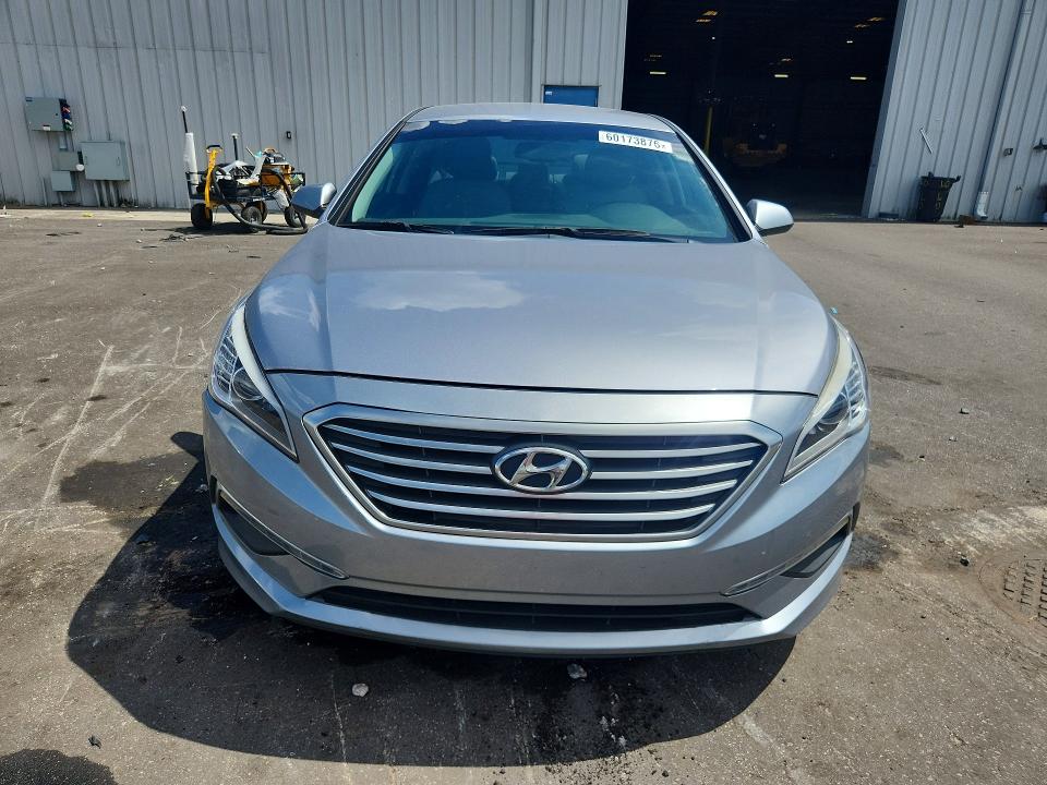 2015 Hyundai Sonata VIN 5NPE24AF6FH157490 COPART salvage auction — FRONT END, Fl - Certificate Of Title, sold $1,275 on 2026-07-28 (photo 5)