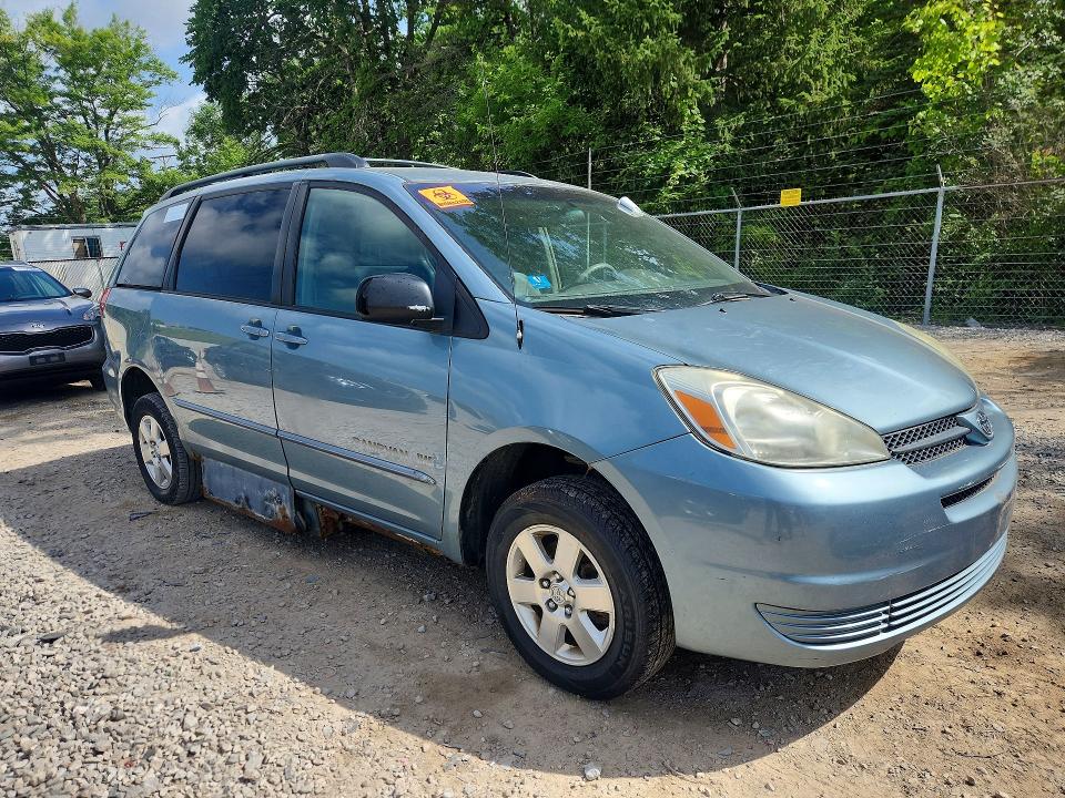 2004 Toyota Sienna VIN 5TDZA23C44S219018 COPART salvage auction — MECHANICAL, Oh - Certificate Of Title, sold $675 on 2026-07-29 (photo 4)