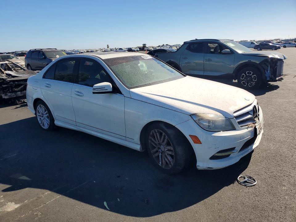 2010 Mercedes-benz C class VIN WDDGF5EB2AR087262 COPART salvage auction — FRONT END, Ca - Dis/Dlr/Exp Only Clean Title, sold $225 on 2026-08-03 (photo 4)