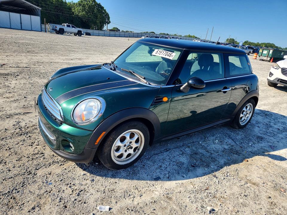 2012 Mini Cooper VIN WMWSU3C55CT367904 COPART salvage auction — MINOR DENT/SCRATCHES, Md - Cert Of Title-Rebuilt Salvage (P), sold $300 on 2026-07-29 (photo 1)
