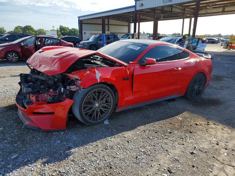 2021 Ford Mustang VIN 1FA6P8CFXM5151740 COPART salvage auction — FRONT END, Fl - Cert Of Title Slvg Rebuildable, sold $10,800 on 2026-08-21 (photo 1)
