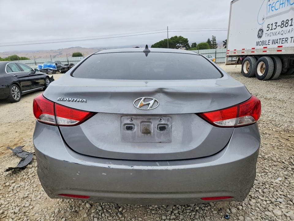 2012 Hyundai Elantra VIN KMHDH4AE9CU360923 COPART salvage auction — FRONT END, Ca - Salvage Certificate, sold $60 on 2026-07-28 (photo 6)