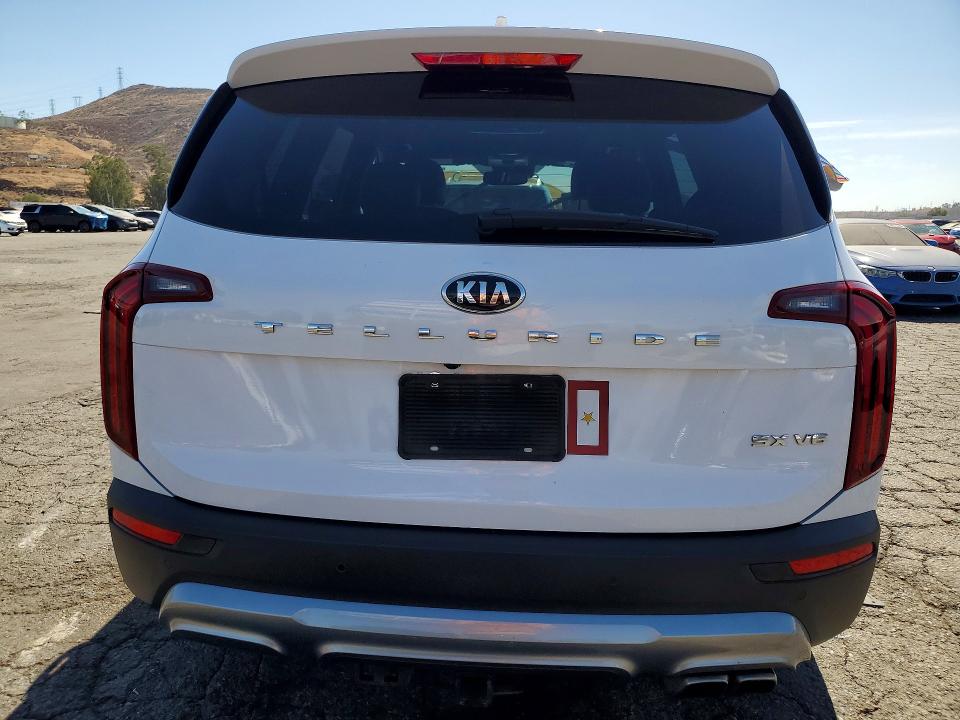 2021 Kia Telluride VIN 5XYP54HC9MG167110 COPART salvage auction — FRONT END, Ca - Salvage Certificate, sold $225 on 2026-07-30 (photo 6)