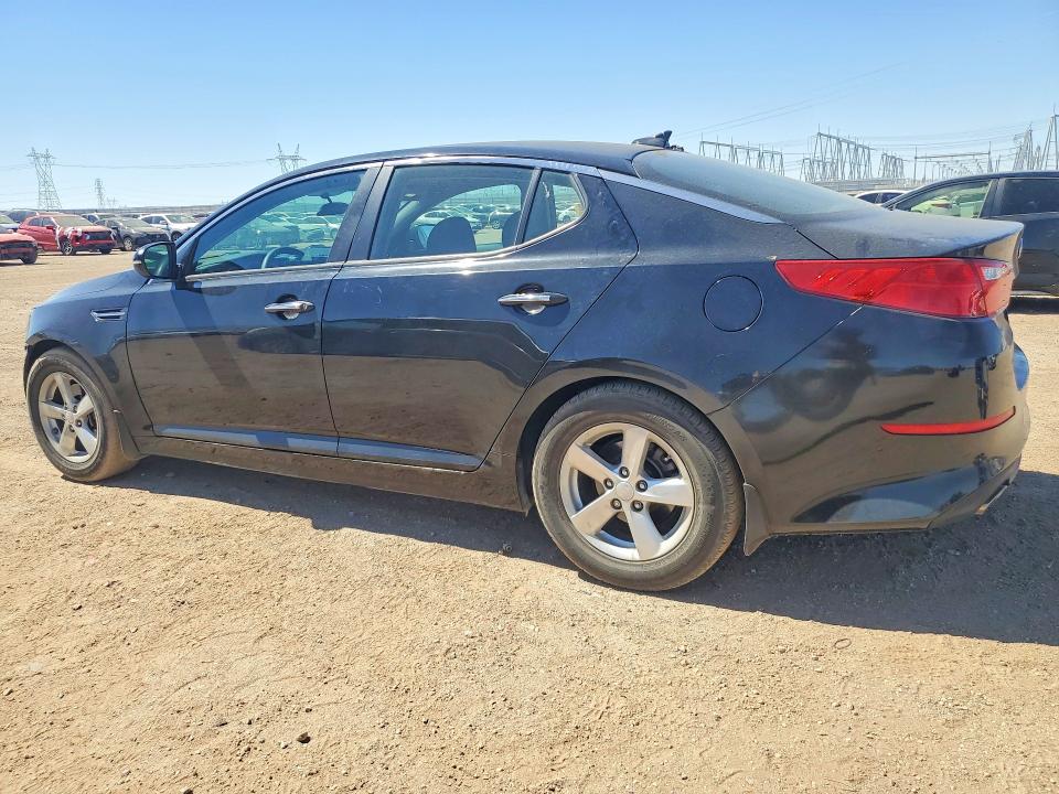 2015 Kia Optima VIN KNAGM4A7XF5664451 COPART salvage auction — FRONT END, Ca - Salvage Certificate, sold $925 on 2026-07-20 (photo 2)