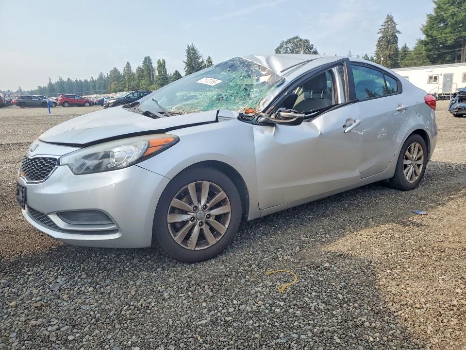 2014 Kia Forte VIN KNAFX4A68E5217416 COPART salvage auction — FRONT END, Wa - Bill Of Sale, sold $425 on 2026-07-24 (photo 1)