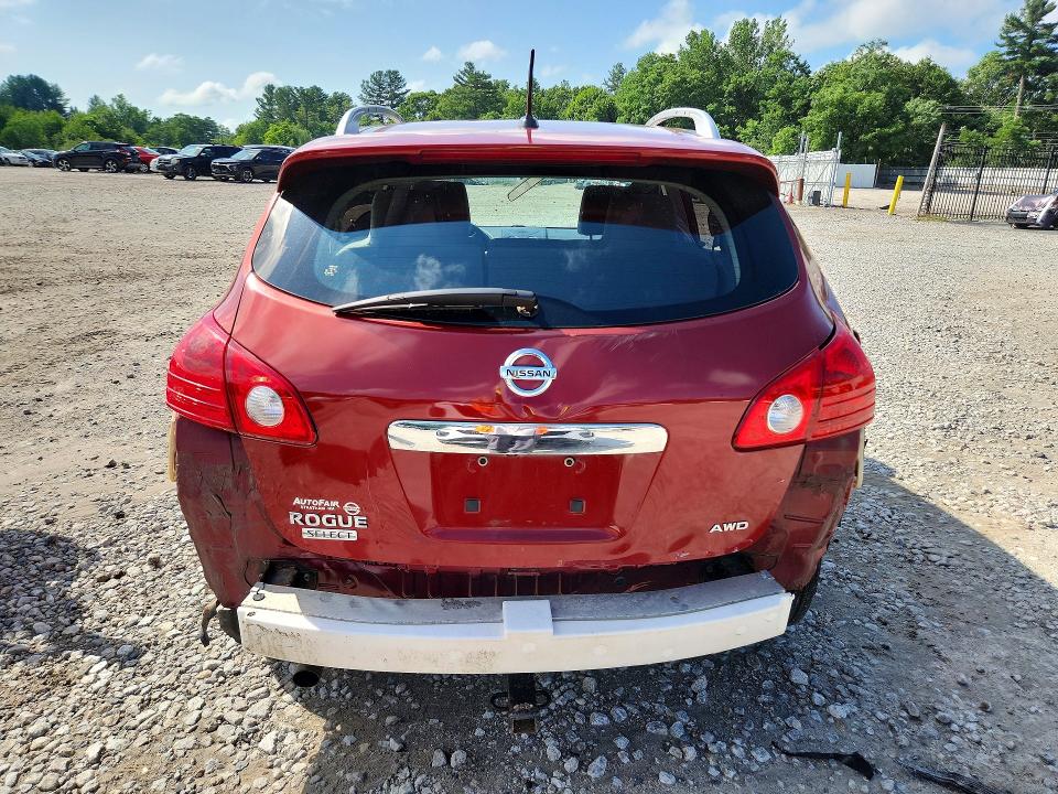 2014 Nissan Rogue VIN JN8AS5MV8EW718969 COPART salvage auction — REAR END, Nh - Cert Of Title-Rebuilt Vehicle, sold $400 on 2026-07-20 (photo 6)