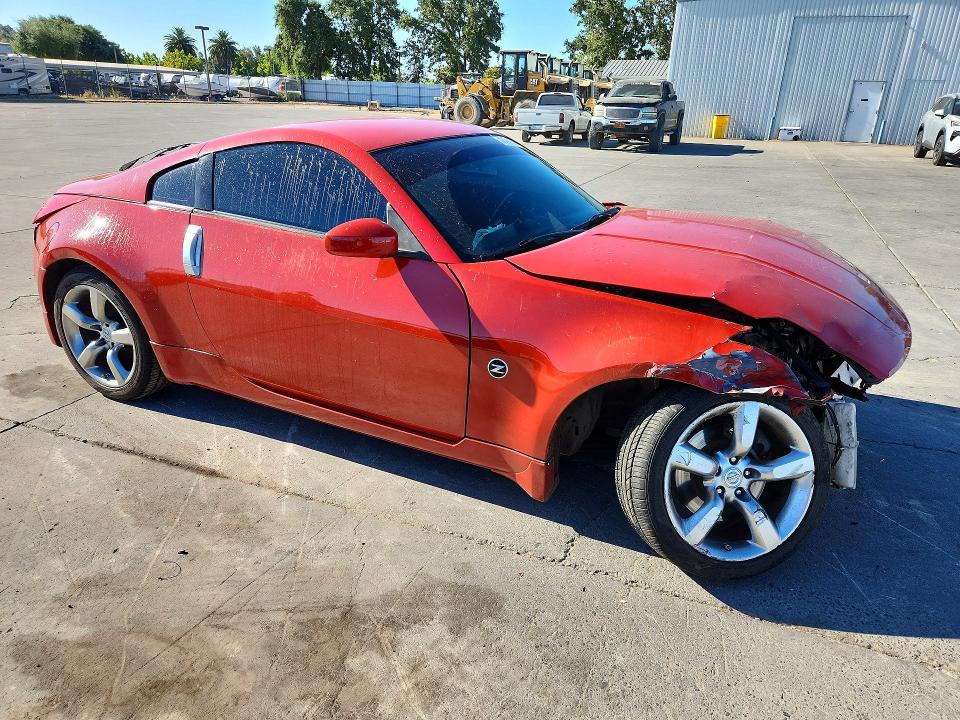 2006 Nissan 350z VIN JN1AZ34D26M302497 COPART salvage auction — FRONT END, CA - SALVAGE CERTIFICATE, sold $125 on 2026-07-27 (photo 4)