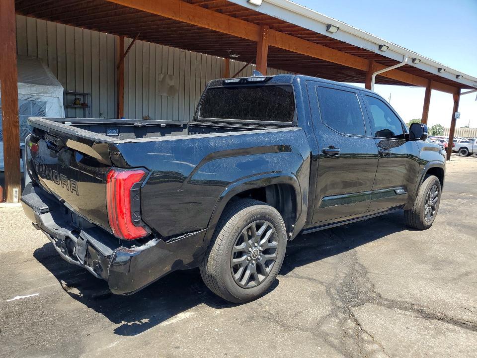 2023 Toyota Tundra VIN 5TFNA5DB0PX116196 COPART salvage auction — REAR END, Co - Public - Salvage Title, sold $15,900 on 2026-07-28 (photo 3)