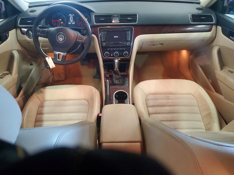 2013 Volkswagen Passat VIN 1VWCN7A36DC149353 COPART salvage auction — MINOR DENT/SCRATCHES, VT - CERTIFICATE OF TITLE (P), sold $3,000 on 2026-07-27 (photo 8)