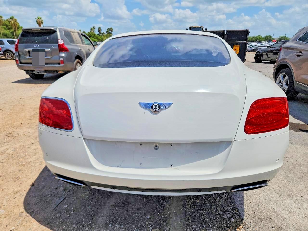 2012 Bentley Continental gt VIN SCBFR7ZAXCC071524 COPART salvage auction — Minor Dent/Scratches, Ct - Clean Title, sold $17,100 on 2026-07-08 (photo 6)