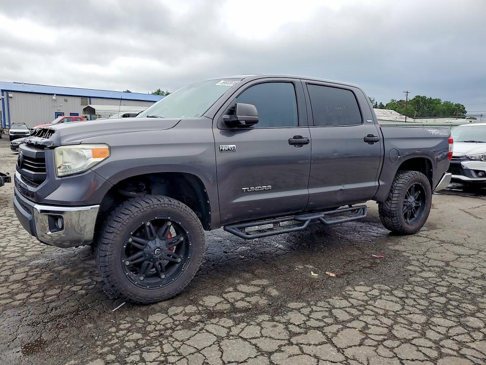 2014 Toyota Tundra VIN 5TFDW5F10EX373213 COPART salvage auction — FRONT END, PA - CERTIFICATE OF SALVAGE, sold $12,200 on 2026-07-28 (photo 1)
