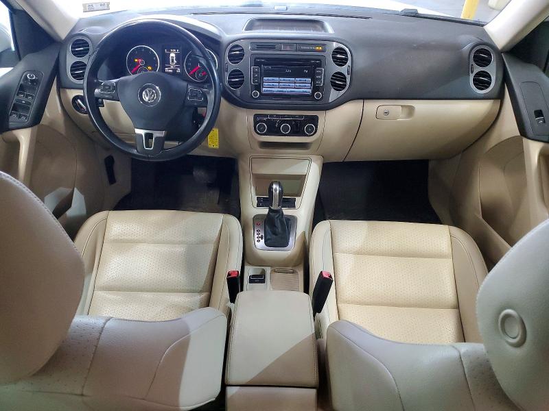 2012 Volkswagen Tiguan VIN WVGBV7AX2CW607397 COPART salvage auction — REAR END, Vt - Certificate Of Title, sold $1,650 on 2026-08-03 (photo 8)