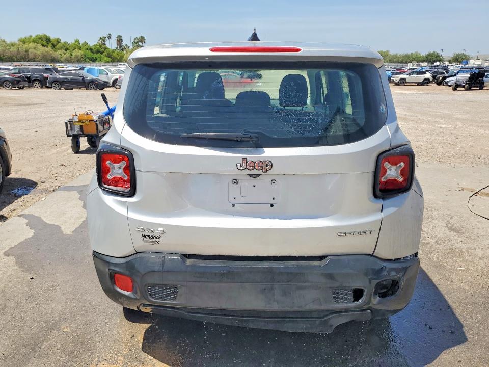 2015 Jeep Renegade VIN ZACCJBAT0FPB60700 COPART salvage auction — MINOR DENT/SCRATCHES, Tx - Cert Of Title-Rebuilt Salvage, sold $600 on 2026-07-22 (photo 6)