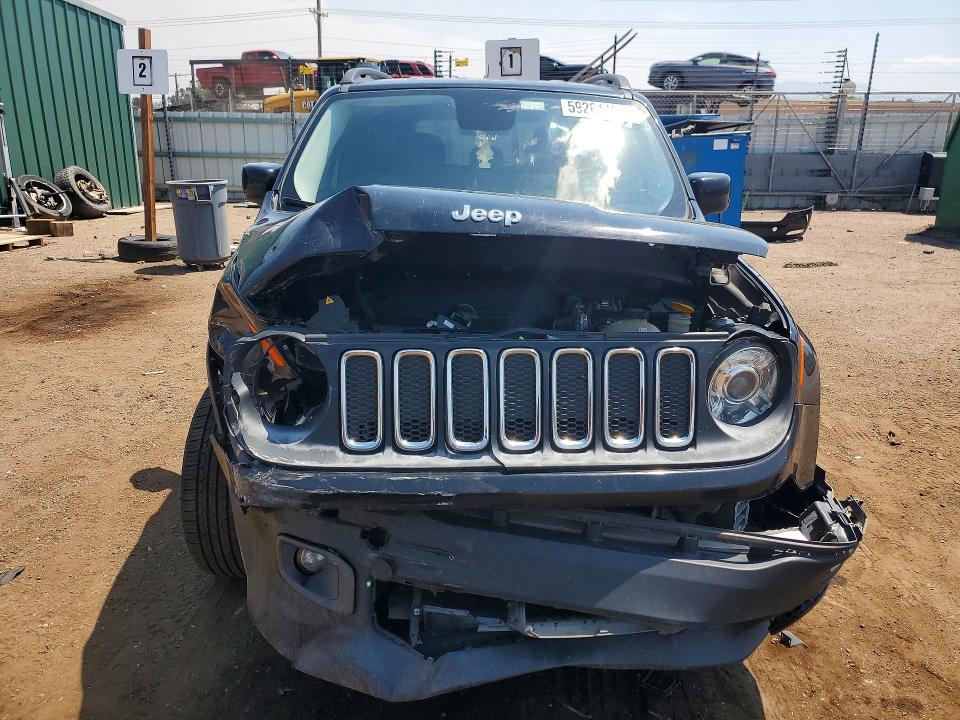 2017 Jeep Renegade VIN ZACCJBBB3HPG37197 COPART salvage auction — FRONT END, Co - Salvage Title, sold $525 on 2026-08-05 (photo 5)
