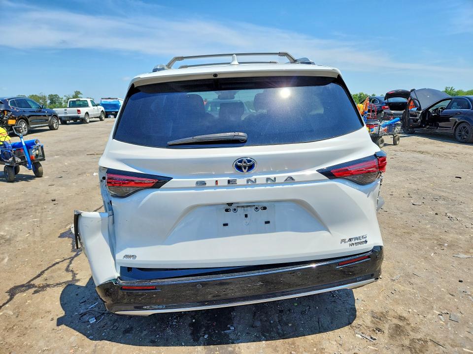 2022 Toyota Sienna VIN 5TDESKFC4NS060915 COPART salvage auction — REAR END, Va - Cert Of Title - Salvage, sold $16,800 on 2026-07-29 (photo 6)