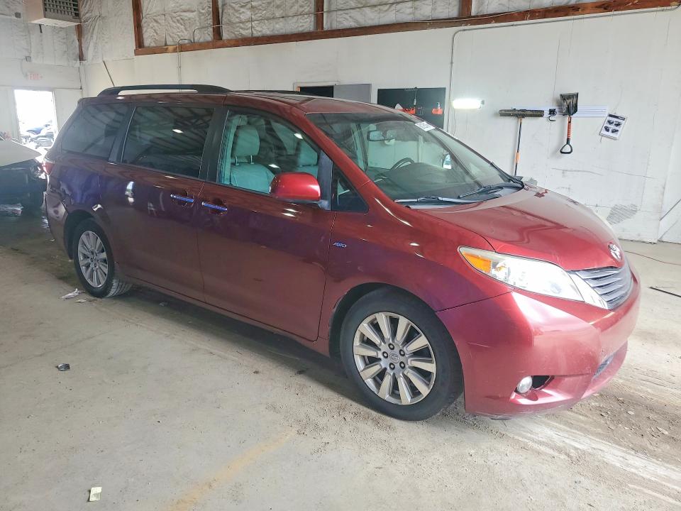 2017 Toyota Sienna VIN 5TDDZ3DC2HS173332 COPART salvage auction — MINOR DENT/SCRATCHES, Va - Certificate Of Title, sold $6,300 on 2026-07-27 (photo 4)
