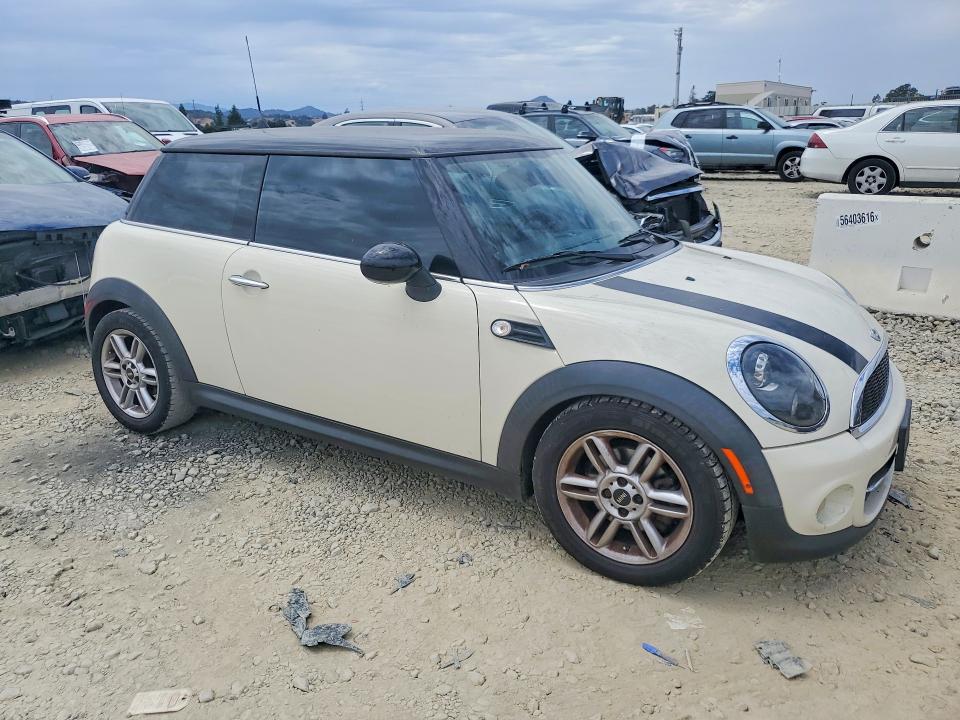 2012 Mini Cooper VIN WMWSU3C55CT539882 COPART salvage auction — VANDALISM, Ca - Salvage Certificate, sold $60 on 2026-07-28 (photo 4)