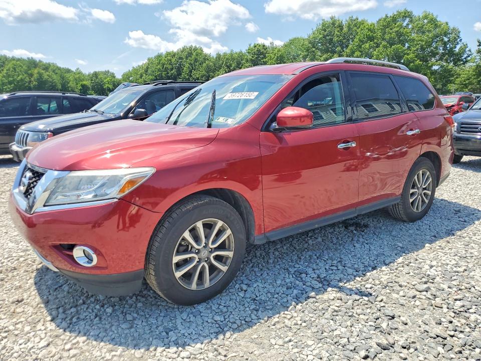 2016 Nissan Pathfinder VIN 5N1AR2MM4GC655737 COPART salvage auction — MINOR DENT/SCRATCHES, Ma - Certificate Of Title, sold $400 on 2026-07-10 (photo 1)