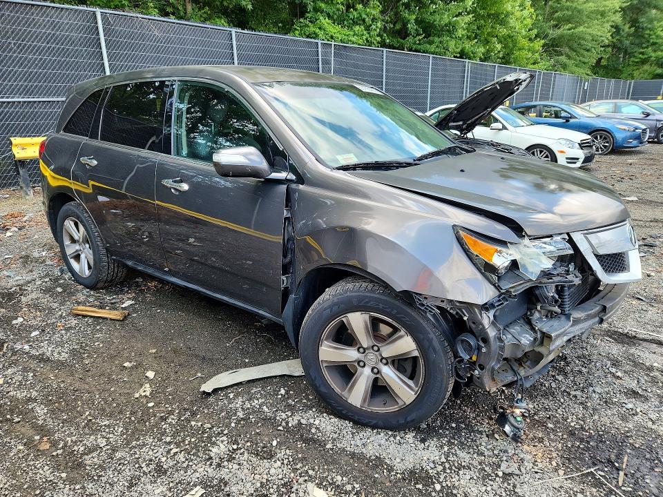 2012 Acura Mdx VIN 2HNYD2H3XCH540063 COPART salvage auction — FRONT END, Md - Cert Of Salvage > 75% Damage, sold $400 on 2026-07-31 (photo 4)