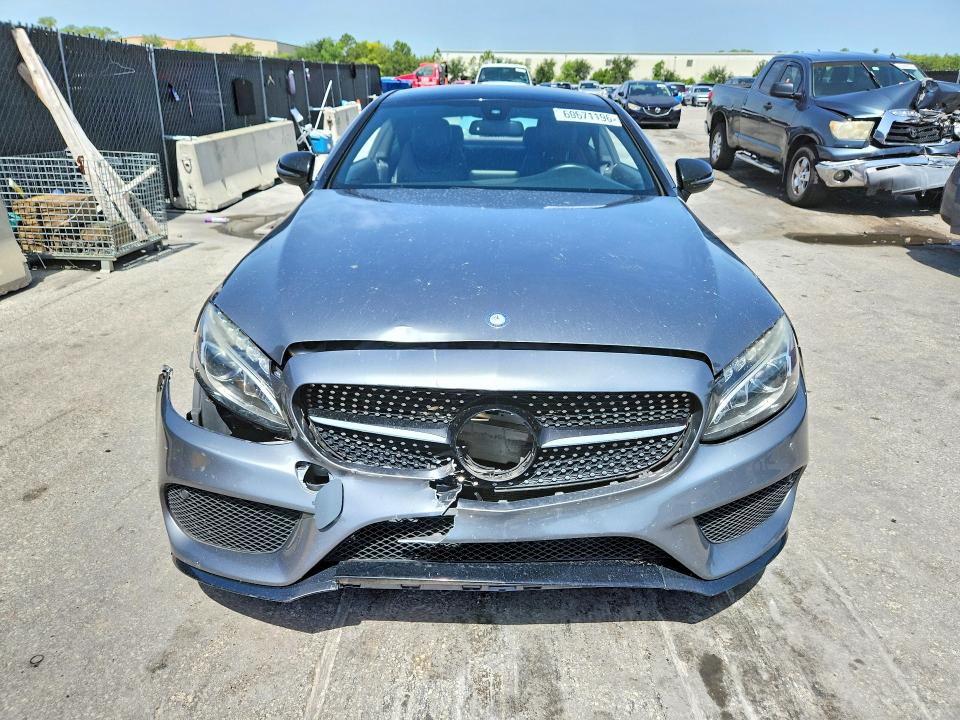 2017 Mercedes-benz C-klasse VIN WDDWJ4JBXHF520428 COPART salvage auction — FRONT END, Salvage Title, sold $4,200 on 2026-08-20 (photo 5)
