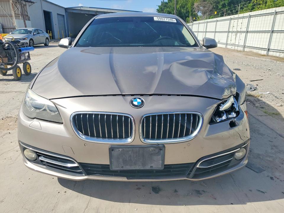 2015 BMW 5er VIN WBA5A5C54FD515010 COPART salvage auction — FRONT END, Tx - Salvage Vehicle Title, sold $70 on 2026-07-28 (photo 5)