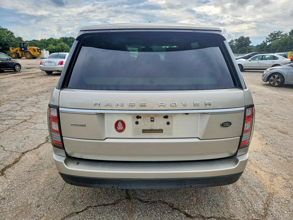 2014 Land rover RANGE ROVER VIN SALGS3TF8EA181174 COPART salvage auction — MINOR DENT/SCRATCHES, Ga - Certificate Of Title, sold $1,750 on 2026-07-31 (photo 6)