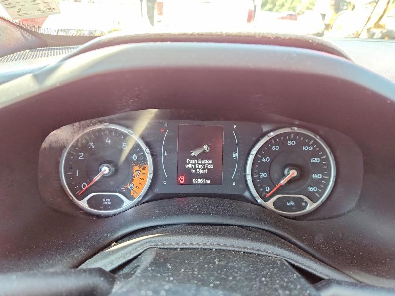 2018 Jeep Renegade VIN ZACCJABB6JPJ59791 COPART salvage auction — FRONT END, VA - CERT OF TITLE - SALVAGE, sold $1,100 on 2026-07-27 (photo 9)