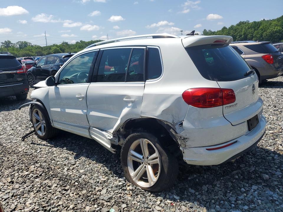 2016 Volkswagen Tiguan VIN WVGBV7AX2GW609107 COPART salvage auction — REAR END, Wv - Salvage Certificate, sold $1,250 on 2026-07-27 (photo 2)