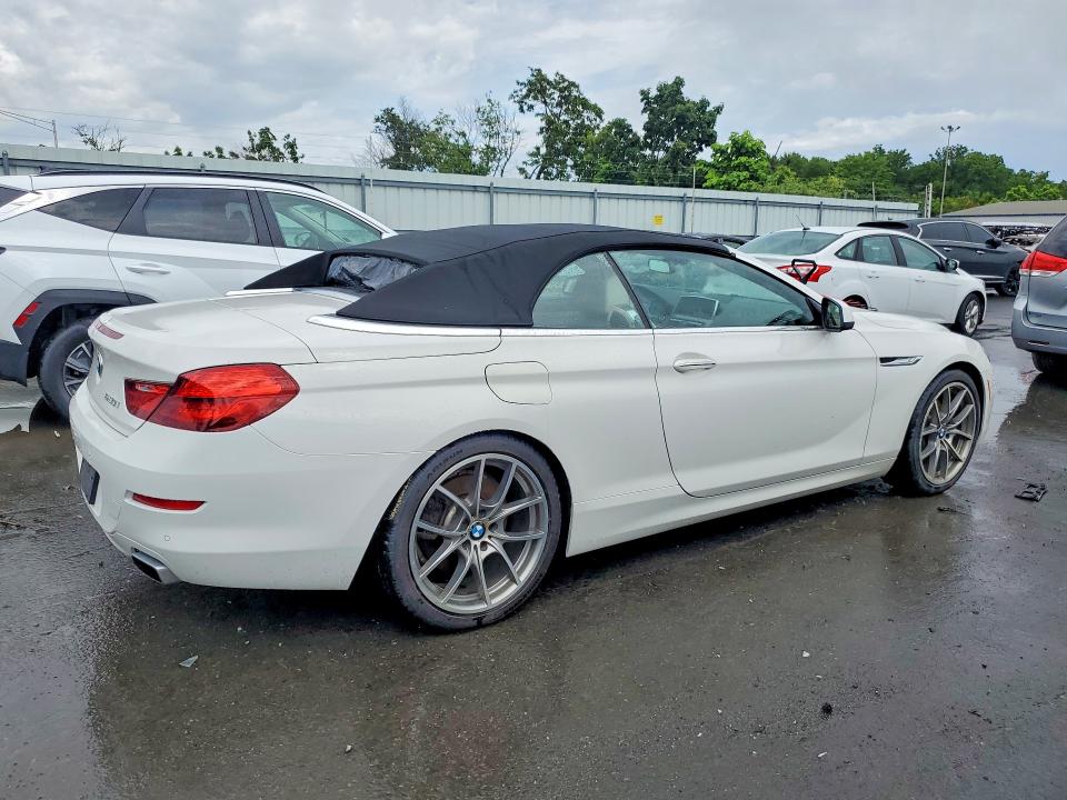 2012 BMW 6er VIN WBALZ3C52CDL70405 COPART salvage auction — NORMAL WEAR, Nj - Certificate Of Title, sold $2,900 on 2026-07-14 (photo 3)