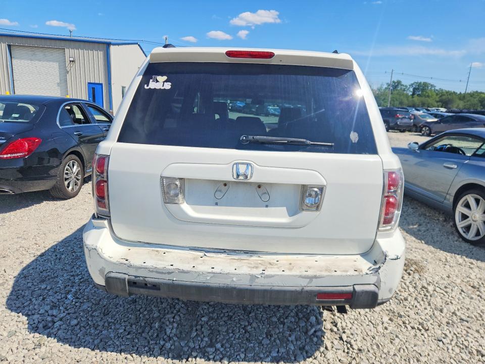 2008 Honda Pilot VIN 5FNYF18528B051682 COPART salvage auction — REAR END, MA - CERT OF TITLE-RECONSTRCTD COLL, sold $375 on 2026-07-24 (photo 6)