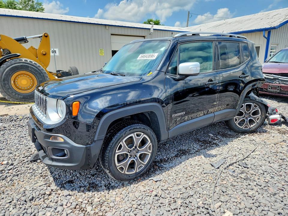 2017 Jeep Renegade VIN ZACCJBDBXHPF10136 COPART salvage auction — REAR END, Il - Salvage Certificate, sold $1,150 on 2026-08-10 (photo 1)
