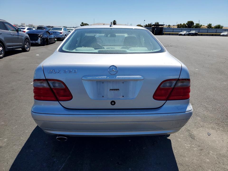 2002 Mercedes-benz Clk-class VIN WDBLJ65G42T122122 COPART salvage auction — SIDE, CA - SALVAGE CERTIFICATE, sold $1,100 on 2026-07-20 (photo 6)