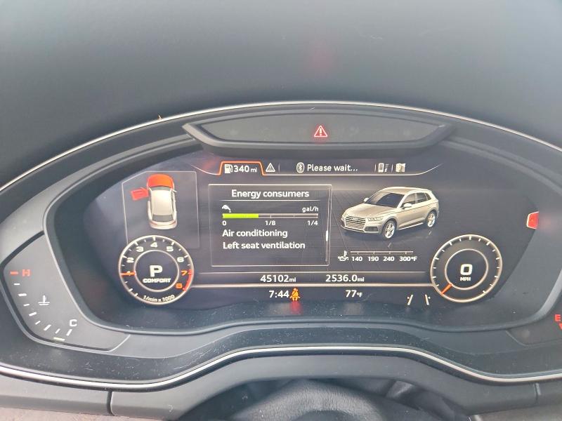 2018 Audi Q5 VIN WA1CNAFY0J2168352 COPART salvage auction — FRONT END, Salvage Title, sold $11,300 on 2026-07-23 (photo 9)