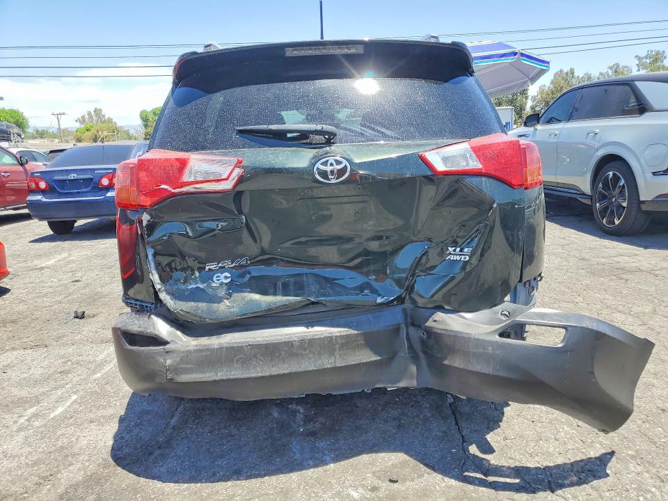 2013 Toyota VIN JTMRFREV0D5028548 COPART salvage auction — REAR END, Ca - Salvage Certificate, sold $3,750 on 2026-07-30 (photo 6)