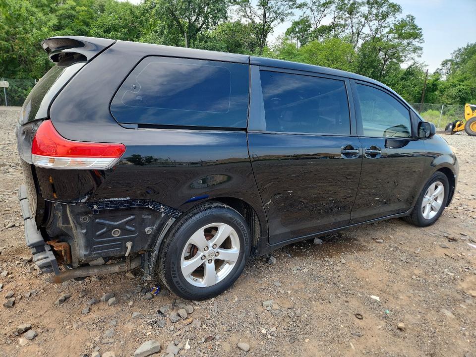2014 Toyota Sienna VIN 5TDZK3DC2ES440992 COPART salvage auction — REAR END, Ny - Mv-907A Salvage Certificate, sold $500 on 2026-07-28 (photo 3)