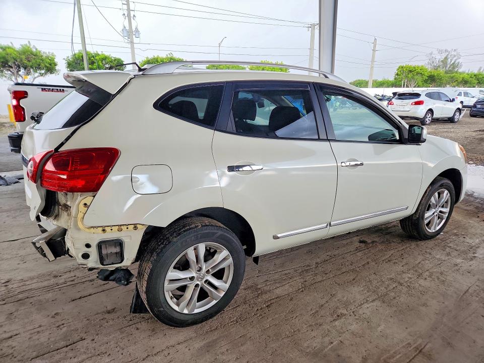 2013 Nissan Rogue VIN JN8AS5MV5DW649642 COPART salvage auction — REAR END, Fl - Cert Of Ttl-Rebuilt&Slvg Rbld, sold $275 on 2026-07-22 (photo 3)