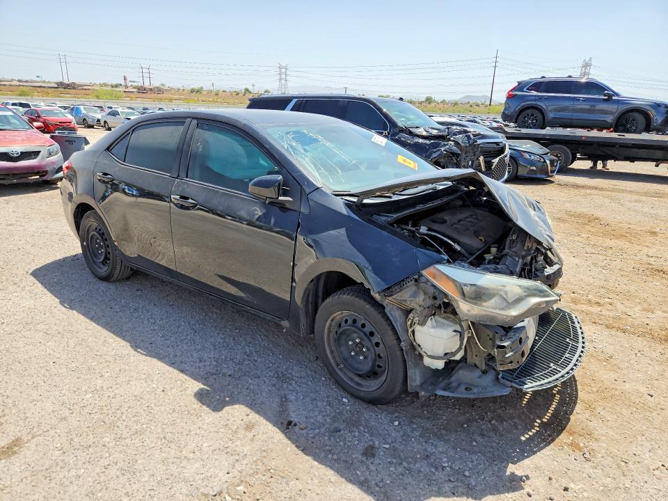 2016 Toyota Corolla VIN 5YFBURHE5GP525704 COPART salvage auction — FRONT END, AZ - CERT OF TITLE - SALVAGE, sold $1,000 on 2026-07-24 (photo 4)