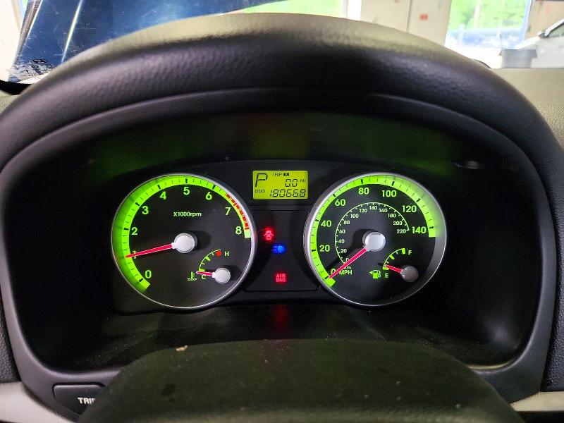 2008 Hyundai Accent VIN KMHCN46C48U201410 COPART salvage auction — REAR END, VA - CERTIFICATE OF TITLE, sold $375 on 2026-07-24 (photo 9)