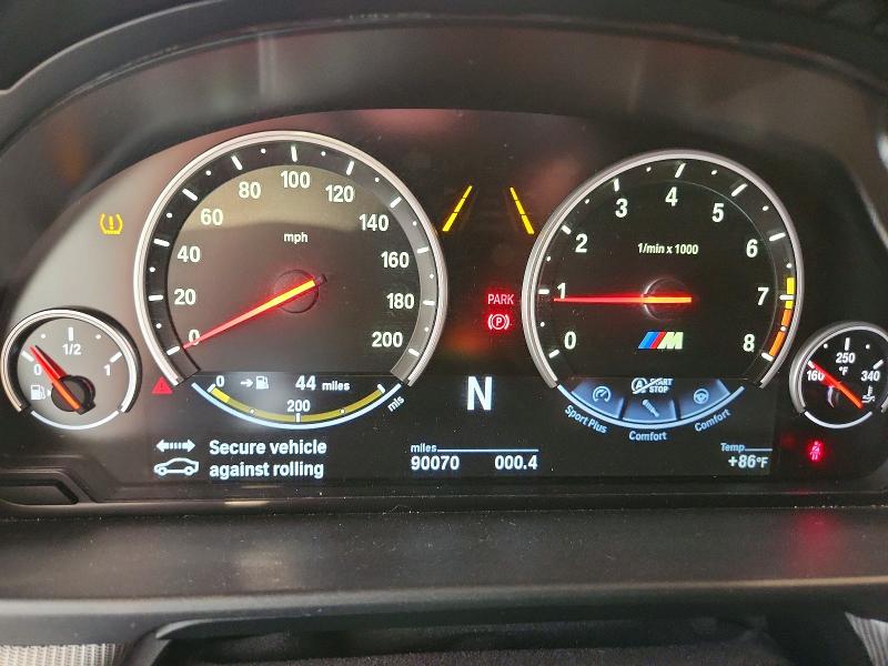 2013 BMW M5 VIN WBSFV9C54DC773316 COPART salvage auction — HAIL, Mo - Salvage Certificate Of Title, sold $9,200 on 2026-07-23 (photo 9)