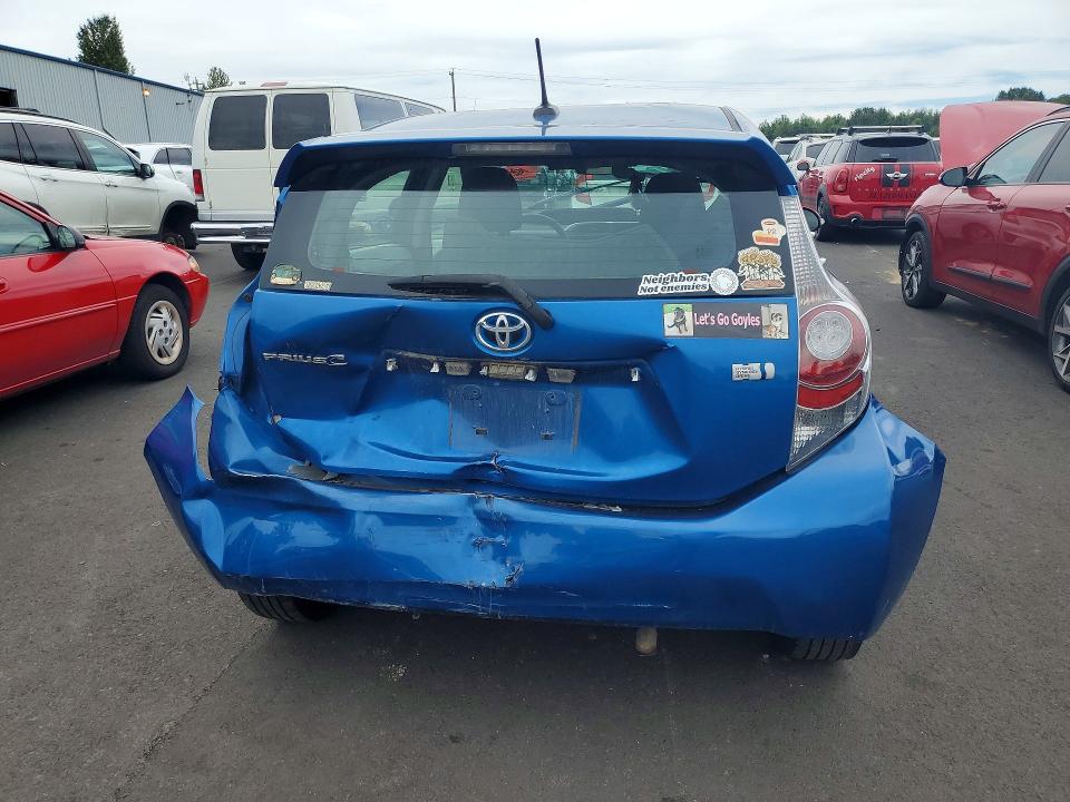 2012 Toyota VIN JTDKDTB3XC1014072 COPART salvage auction — REAR END, Wa - Bill Of Sale, sold $375 on 2026-07-29 (photo 6)