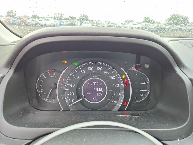 2012 Honda Cr-v VIN 2HKRM4H90CH107949 COPART salvage auction — FRONT END, ON - PERMIT NO BRAND - UNFIT, sold $1,450 on 2026-07-23 (photo 9)