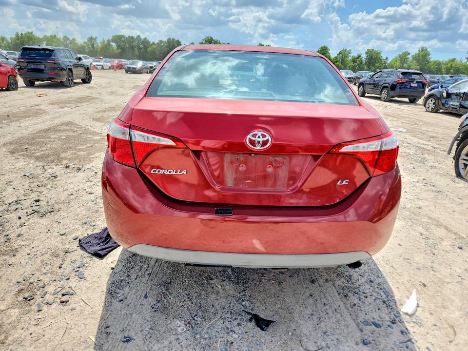 2014 Toyota Corolla VIN 5YFBURHE7EP112843 COPART salvage auction — FRONT END, TX - SALVAGE VEHICLE TITLE (P), sold $1,100 on 2026-07-17 (photo 6)