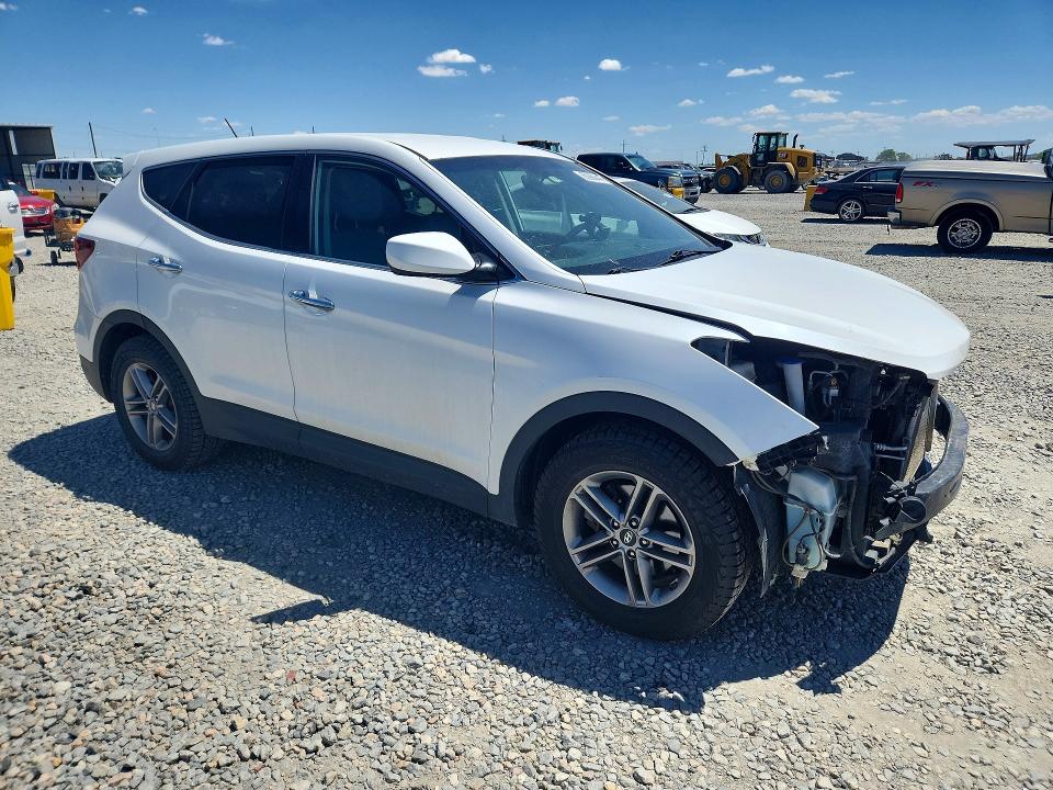 2018 Hyundai Santa fe VIN 5XYZTDLB2JG557216 COPART salvage auction — FRONT END, Co - Salvage Title, sold $750 on 2026-07-28 (photo 4)