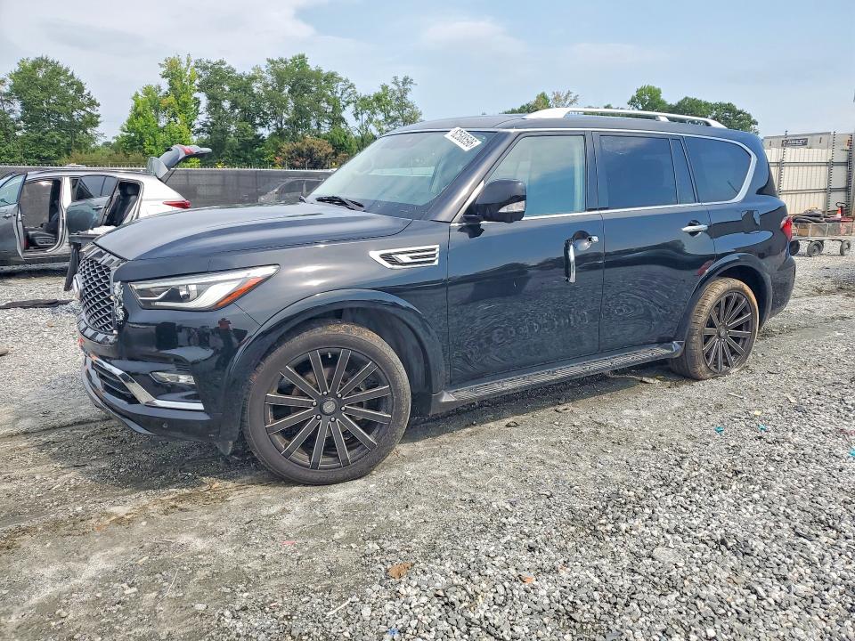 2021 Infiniti Qx80 VIN JN8AZ2AF9M9716958 COPART salvage auction — MINOR DENT/SCRATCHES, Ga - Certificate Of Title (P), sold $11,600 on 2026-08-19 (photo 1)